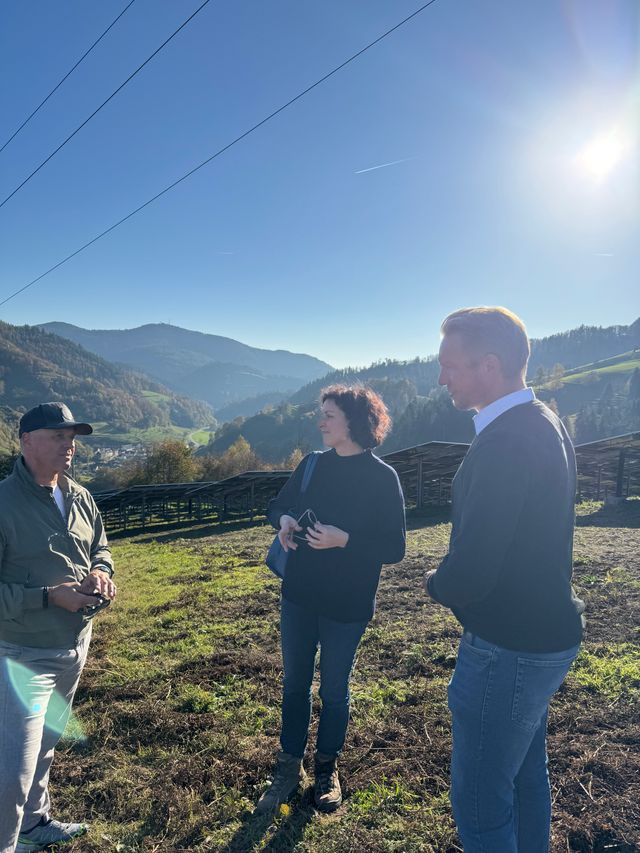 Besuch im Solarpark in Fröhnd