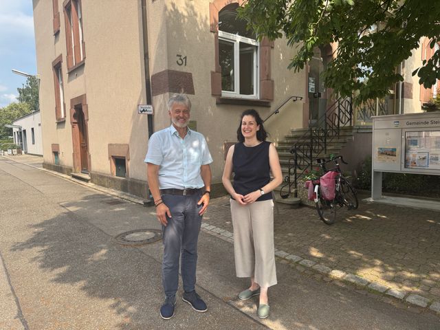 Besuch bei Bürgermeister Gunther Braun im Steinener Rathaus