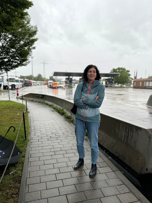 Besuch bei der Verkehrspolizei in Friedlingen