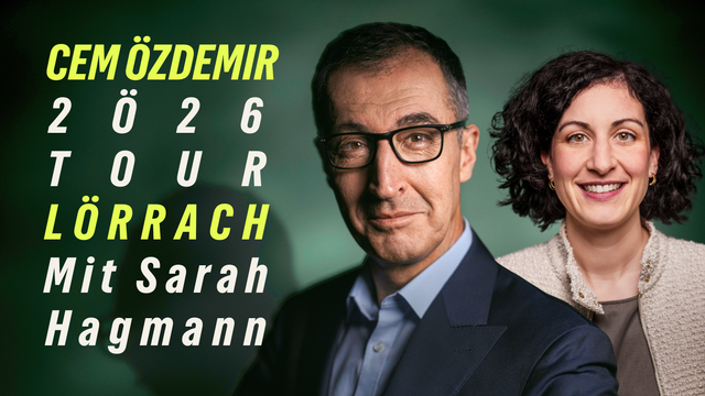 Cem Özdemir 2Ö26 Tour in Lörrach